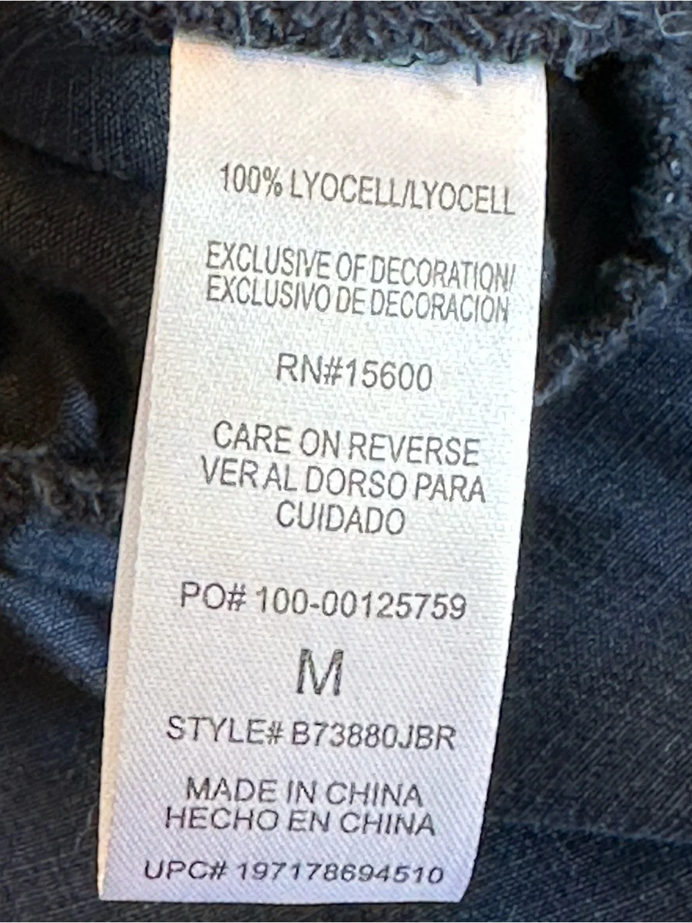 Democracy | Shirttail Hem Peplum Patch Pocket Shirt in Indigo, Size M